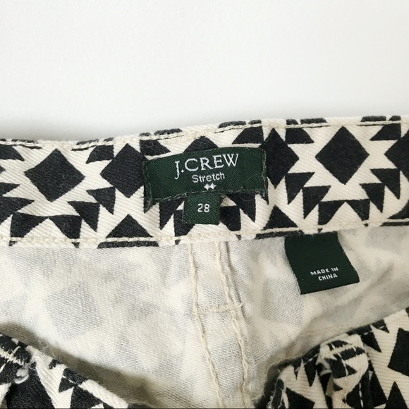 J. Crew Geometric Pattern Toothpick Pants - Picture 6 of 6